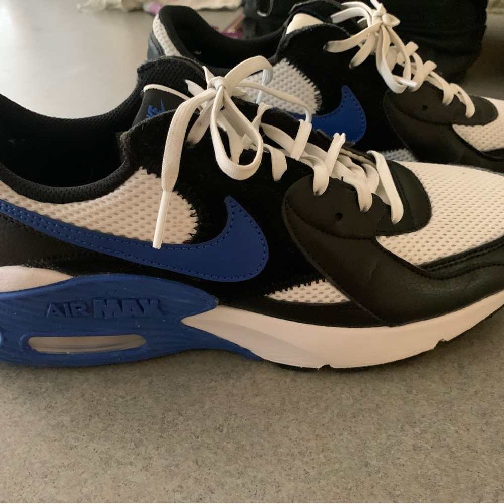 Nike Air Max Black and Blue Sneakers